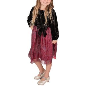 Popatu Girls  Party Dress, Red